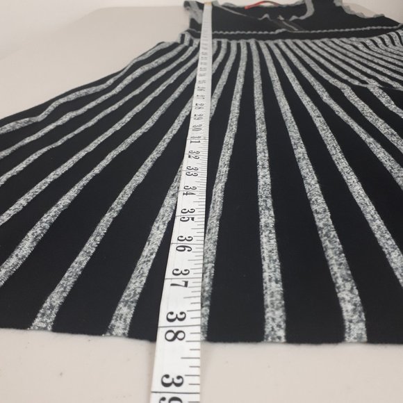Desigual Black Grey Striped Knit Mini Dress - Picture 8 of 14
